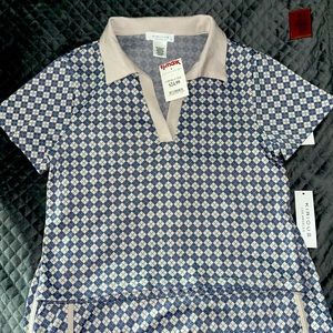 Purchased at TJ Max never worn blue/gray argyle skirt set.